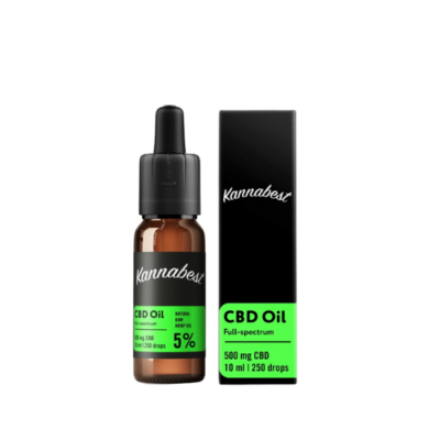 Óleo CBD Kannabest 5% - 10ml (500mg)