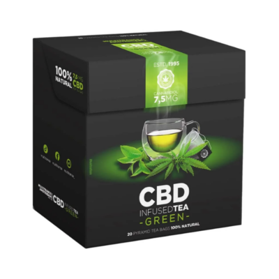 Chá Verde com CBD 7,5mg - (20 Saquetas)