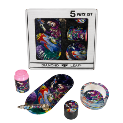 Kit Monster Smoking Diamond Leaf - Edição Limitada